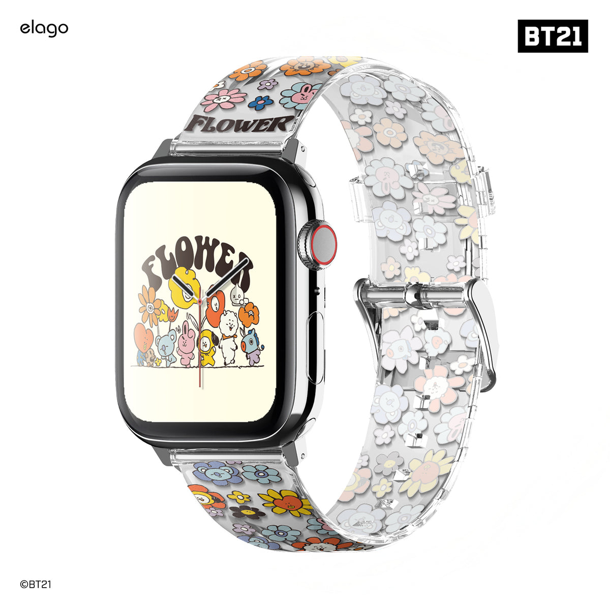 Enhance Your Apple Watch with Flower BT21 Straps elago