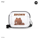 LINE FRIENDS | BROWN & SALLY Figure Clear Case