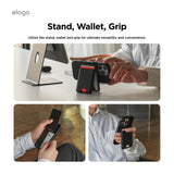 Magnetic Leather Card Holder (Stand Type)