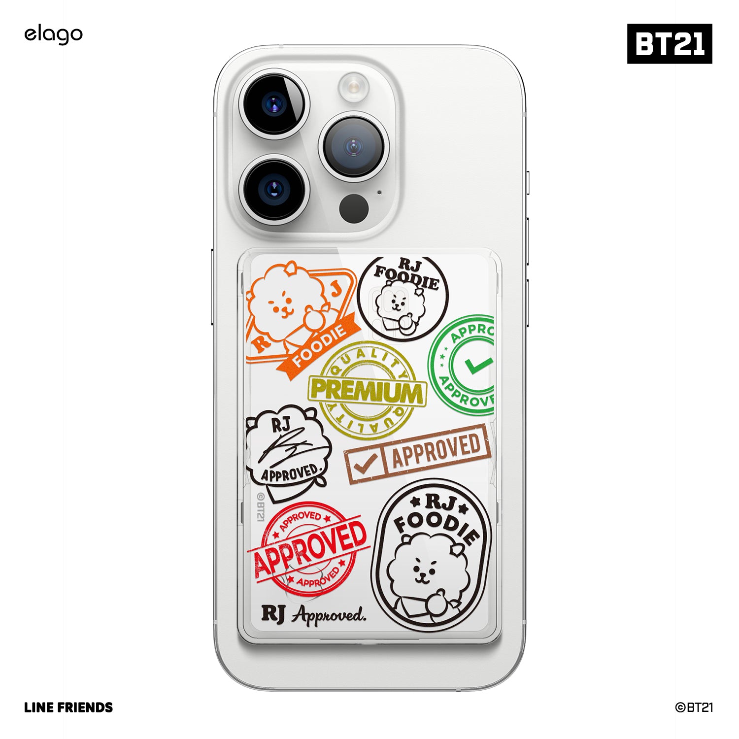 BT21  | elago RJ FOODIE MagSafe Card Pocket [2 Styles]