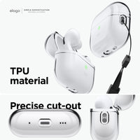 Mizi Case for AirPods Pro 2nd Generation 2022/2023 (USB-C/Lightning Cable),  Soft TPU Protective Cover - Clear : : Electronics