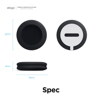elago Coussinet en Silicone Compatible avec Apple AirTag Support Étui avec  Autocollants Adhésifs (Pack de 2) - Chiens, Vélos, Sacs - Réutilisable,  Dispositif de Suivi Non Inclus (Noir) : : High-Tech
