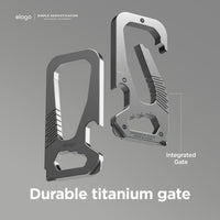EDC Titanium Carabiner [Dark Gray] – elago