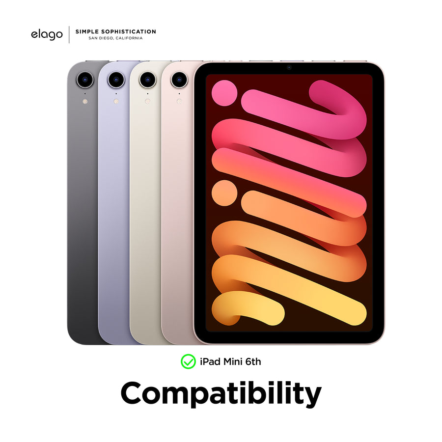 elago Smart Folio iPad Mini 6th Case [3 Colors] Black