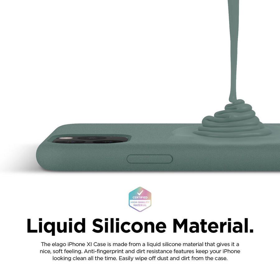  elago - Funda de silicona para iPhone 11, Color
