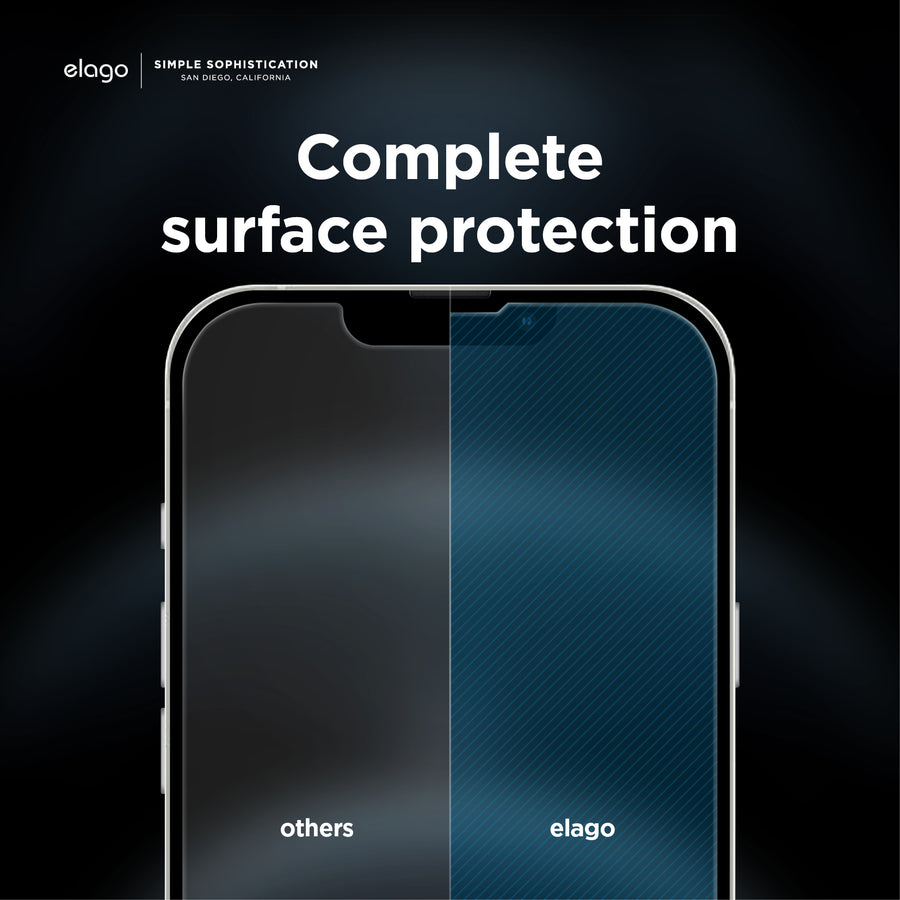Tempered Glass + Screen Protector for iPhone 15 - elago