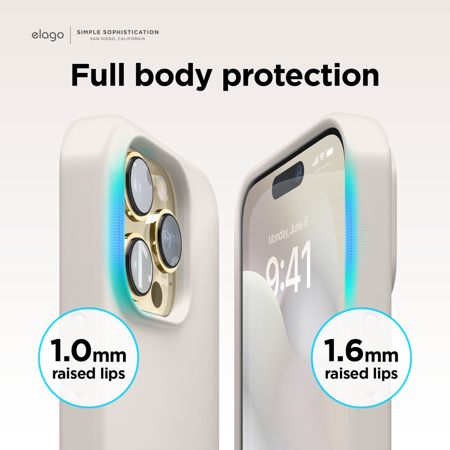 elago Compatible with iPhone 15 Pro Max Case, Liquid Silicone Case, Full Body Protective Cover, Shockproof, Slim Phone Case, Anti-Scratch Soft